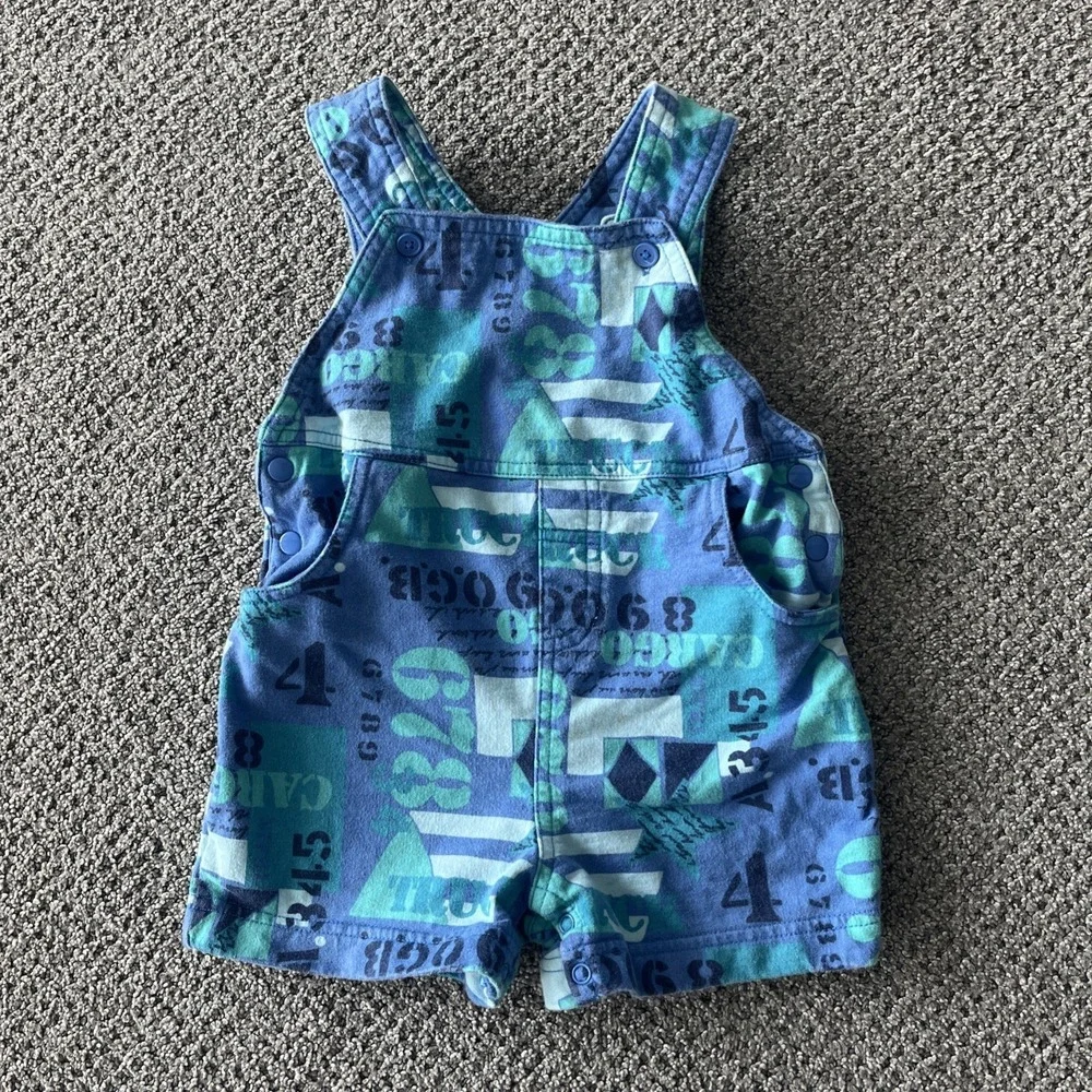 Vintage Gymboree 1900's Rainbow Tag Shortalls, Romper. XS. Size 2/3